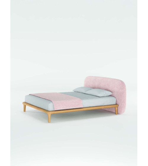 Noray Bett aus Massivholz und Stoff | WEWOOD