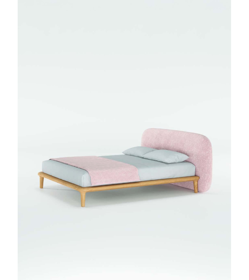 Noray Bett aus Massivholz und Stoff | WEWOOD