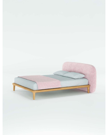 Noray Bett aus Massivholz und Stoff | WEWOOD