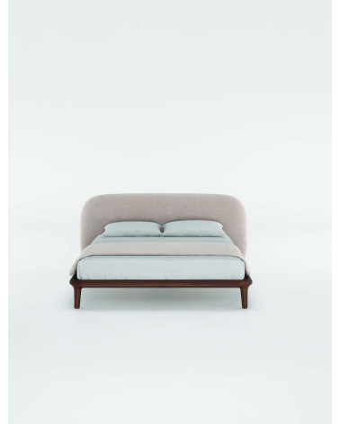 Noray Bett aus Massivholz und Stoff | WEWOOD