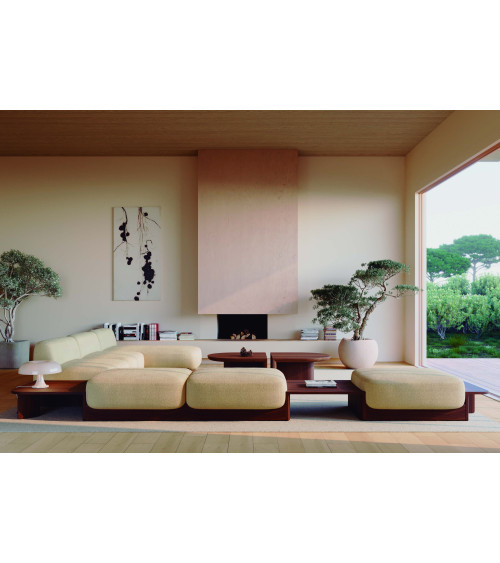 Dome Modular Sofa with Solid Wood Base | WEWOOD