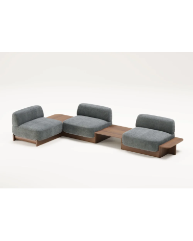 Dome Modular Sofa with Solid Wood Base | WEWOOD