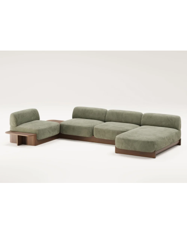 Dome Modular Sofa with Solid Wood Base | WEWOOD