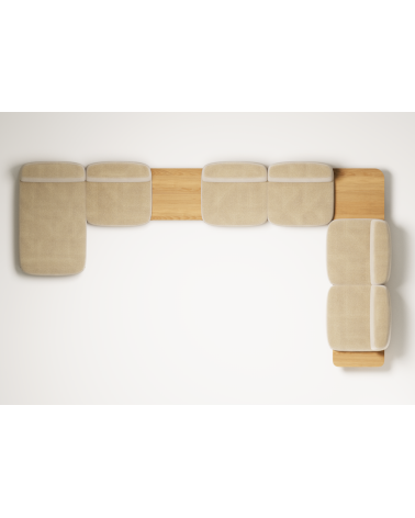 Dome Modular Sofa with Solid Wood Base | WEWOOD