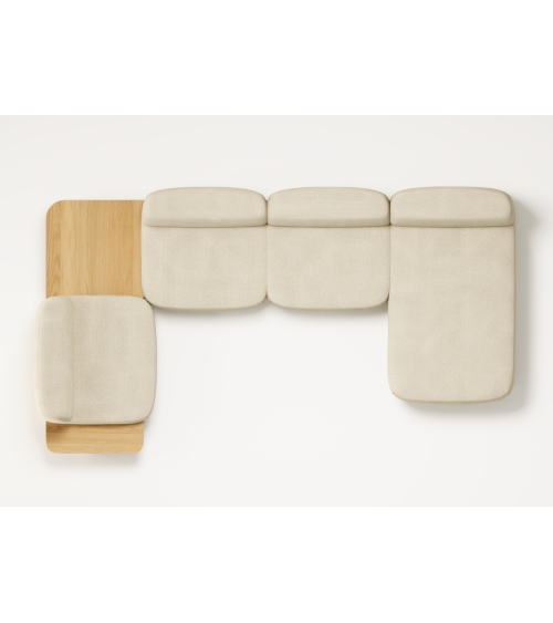 Dome Modular Sofa with Solid Wood Base | WEWOOD