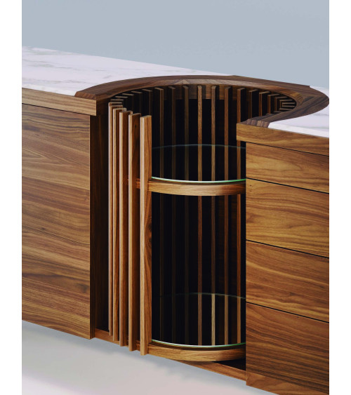Carousel Sideboard aus Holz und Marmor | WEWOOD
