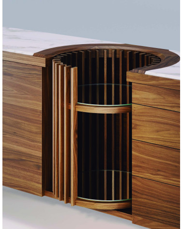 Madia Carousel in legno e marmo | WEWOOD