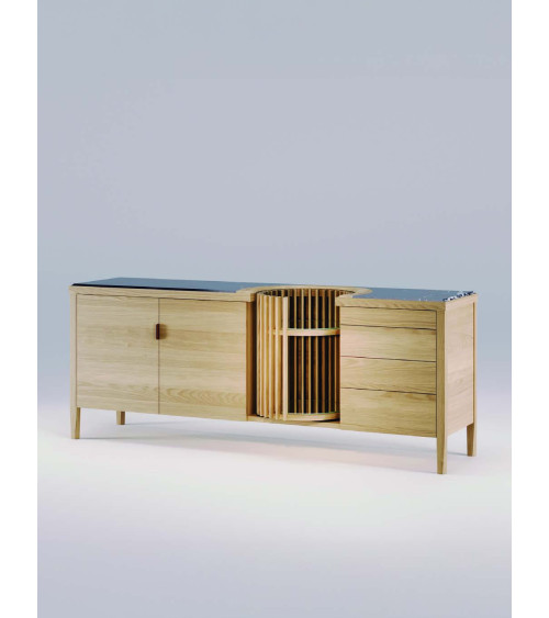 Carousel Sideboard in Wood and Marble | WEWOOD