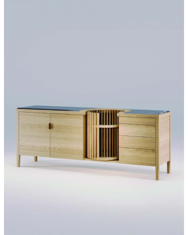 Carousel Sideboard aus Holz und Marmor | WEWOOD