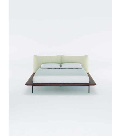 Platform Solid Wood and Fabric Bed | WEWOOD