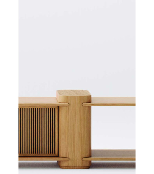 Système modulable Path en bois et travertin | WEWOOD