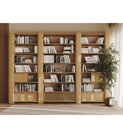 Système modulable Path en bois et travertin | WEWOOD