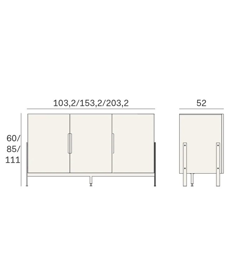 Float Sideboard Novamobili | Bhome by Arredi Barbàra