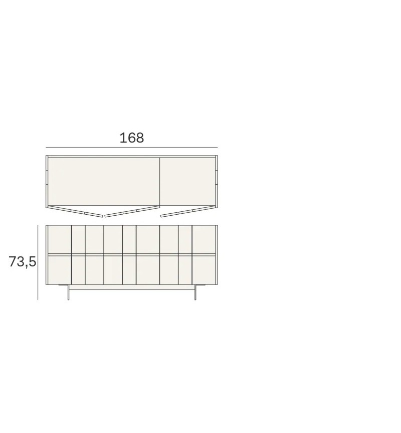 Stripe Sideboard Novamobili | Bhome by Arredi Barbàra