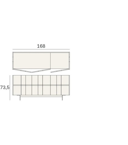 Stripe Sideboard Novamobili | Bhome by Arredi Barbàra