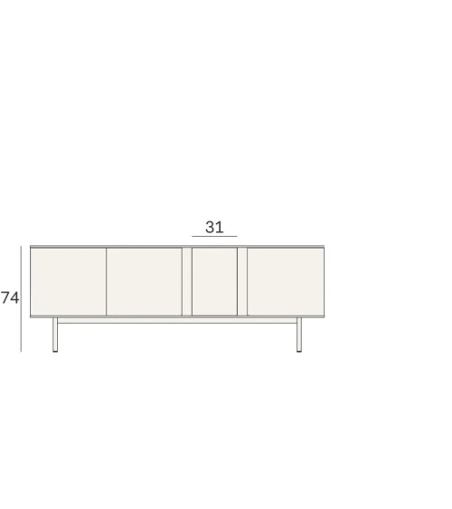 Fjord Sideboard Novamobili | Bhome by Arredi Barbàra
