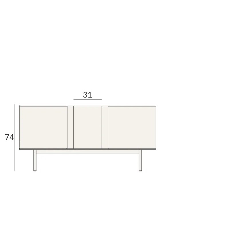 Fjord Sideboard Novamobili | Bhome by Arredi Barbàra