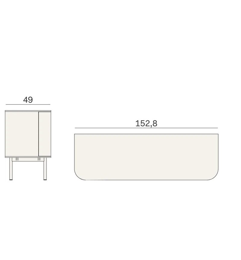 Fjord Sideboard Novamobili | Bhome by Arredi Barbàra