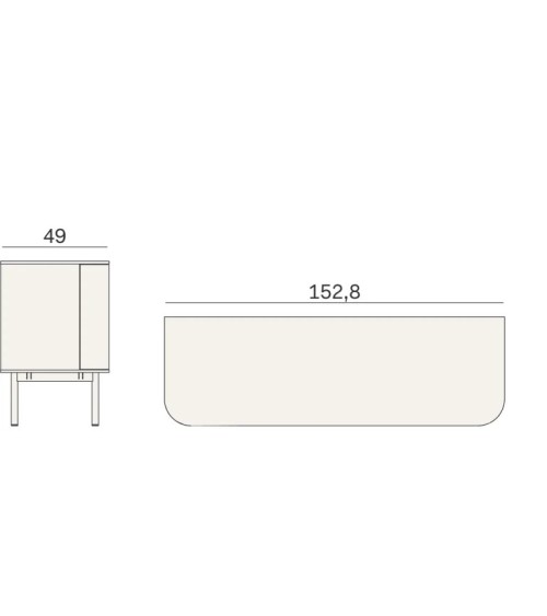 Fjord Sideboard Novamobili | Bhome by Arredi Barbàra
