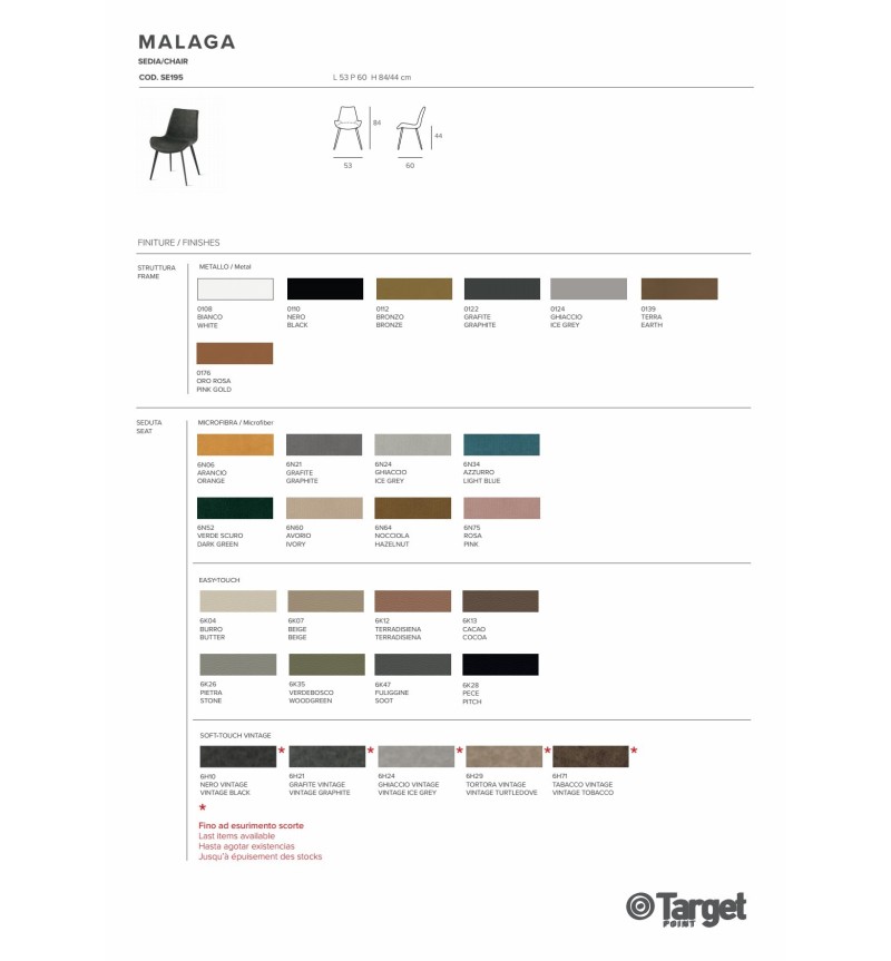 Sedia Malaga – Target Point | Bhome by Arredi Barbàra