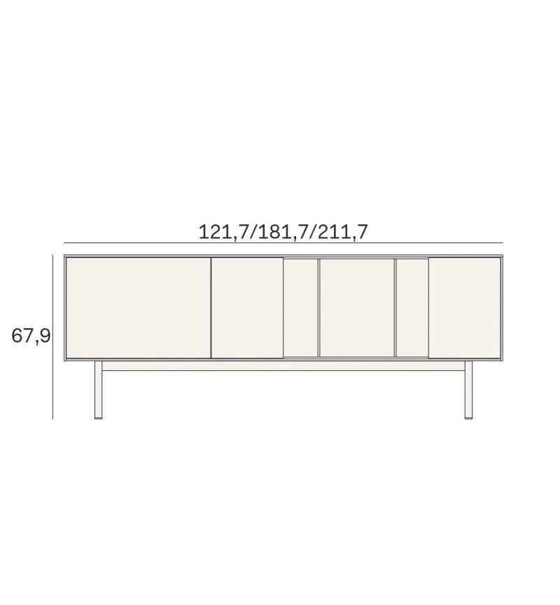 Reverse Sideboard Novamobili | Bhome by Arredi Barbàra