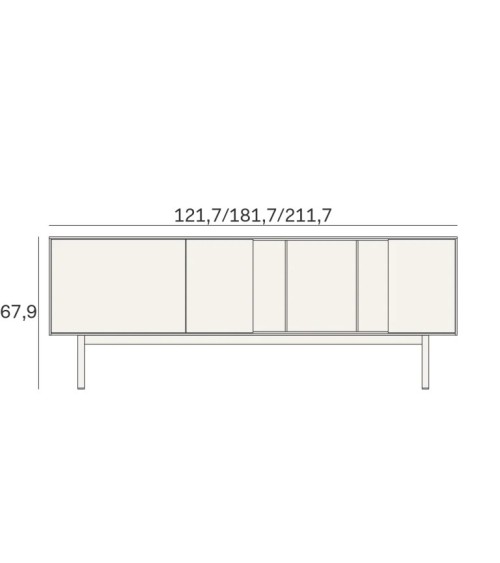 Reverse Sideboard Novamobili | Bhome by Arredi Barbàra