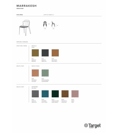 Sedia Marrakesh – Target Point | Bhome by Arredi Barbàra