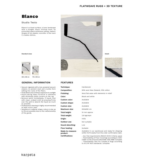 Blanco Karpeta | Bhome by Arredi Barbàra