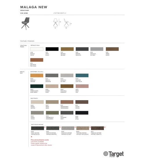 Silla Malaga New – Target Point | Bhome by Arredi Barbàra