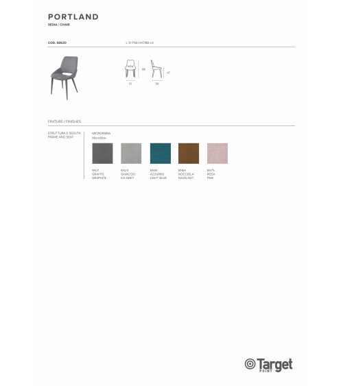 Chaise Portland – Target Point | Bhome by Arredi Barbàra