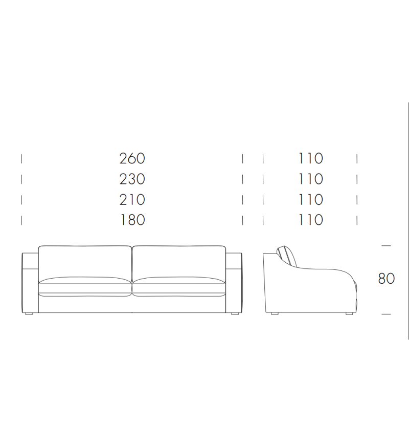 Amarcord Sofa TONIN CASA | BHOME by Arredi Barbàra