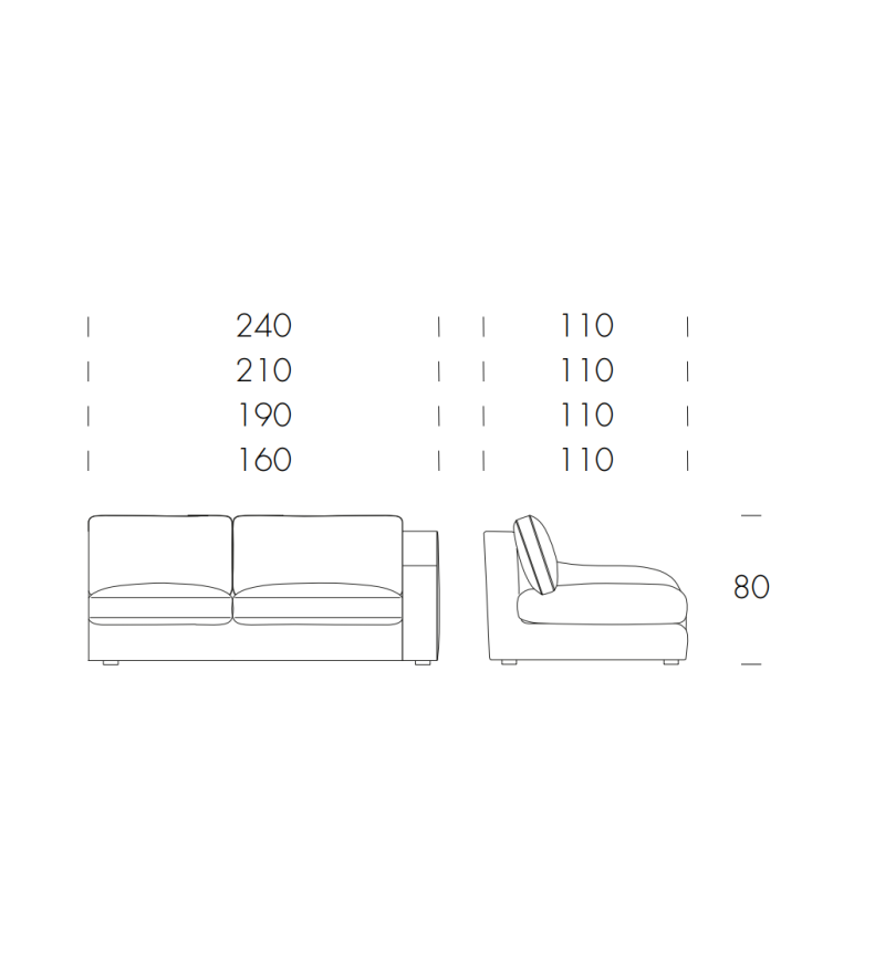 Amarcord Sofa TONIN CASA | BHOME by Arredi Barbàra