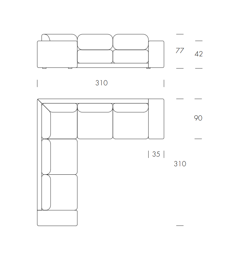 Sofá London TONIN CASA | BHOME by Arredi Barbàra