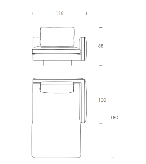 Metropolis Sofa TONIN CASA | BHOME by Arredi Barbàra