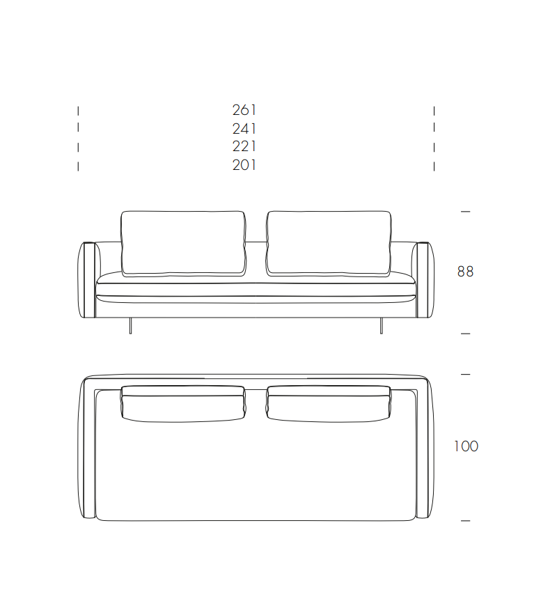 Metropolis Sofa TONIN CASA | BHOME by Arredi Barbàra