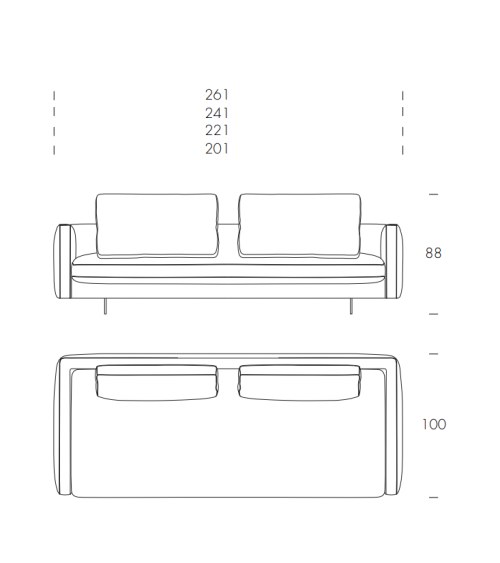 Metropolis Sofa TONIN CASA | BHOME by Arredi Barbàra