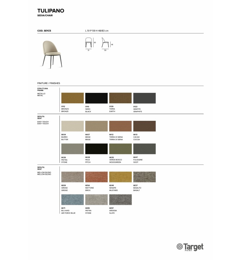 Tulipano Stuhl – Target Point | Bhome by Arredi Barbàra