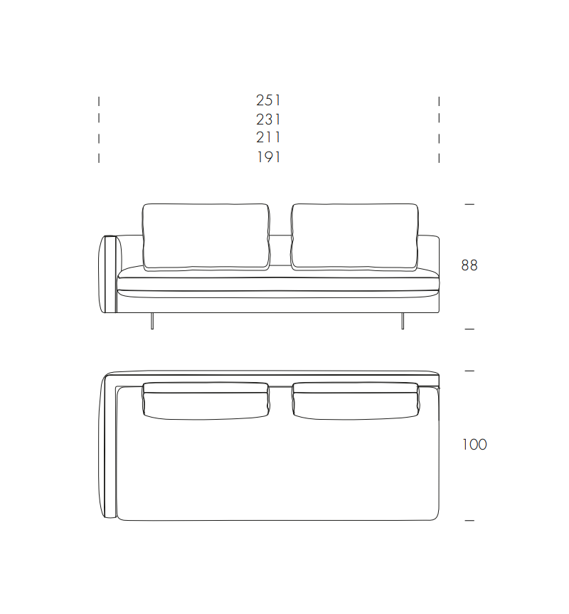 Metropolis Sofa TONIN CASA | BHOME by Arredi Barbàra