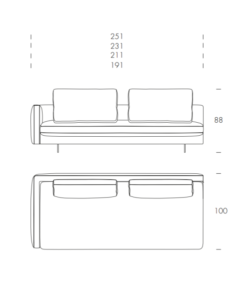 Metropolis Sofa TONIN CASA | BHOME by Arredi Barbàra