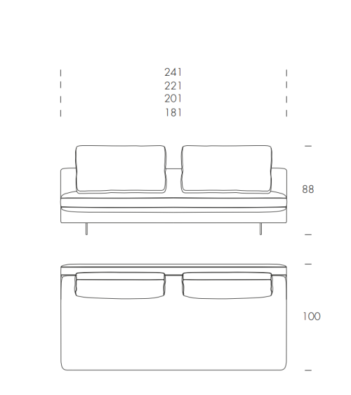 Metropolis Sofa TONIN CASA | BHOME by Arredi Barbàra