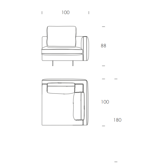 Metropolis Sofa TONIN CASA | BHOME by Arredi Barbàra