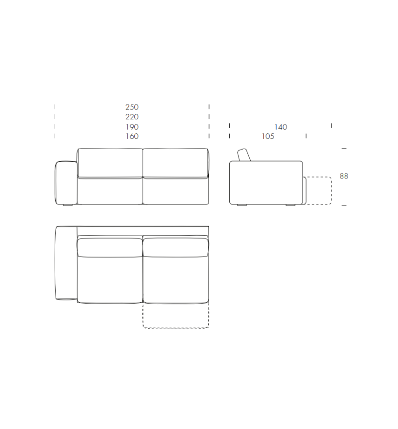 Moove Sofa TONIN CASA | BHOME by Arredi Barbàra