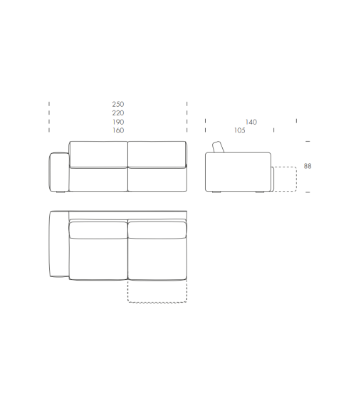 Moove Sofa TONIN CASA | BHOME by Arredi Barbàra