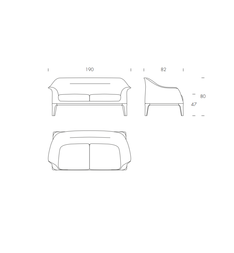 Tiffany Sofa TONIN CASA | BHOME by Arredi Barbàra