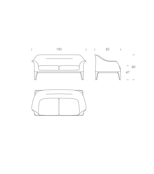 Tiffany Sofa TONIN CASA | BHOME by Arredi Barbàra