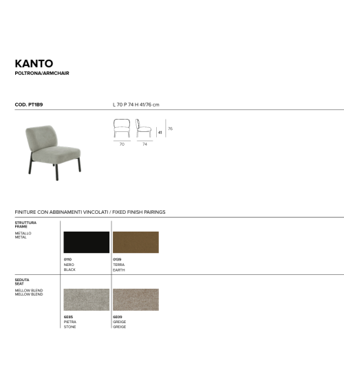 Sessel Kanto TARGET POINT | BHOME by Arredi Barbàra