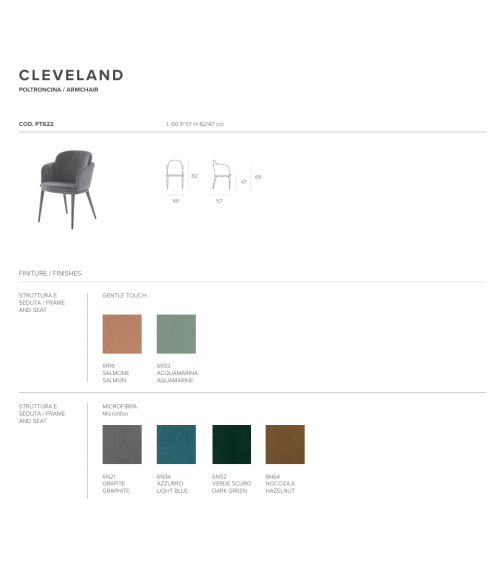 Cleveland Armchair TARGET POINT | BHOME by Arredi Barbàra