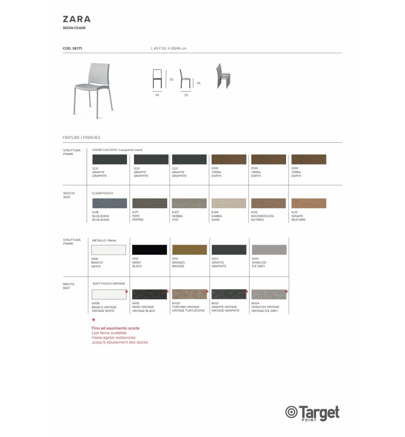 Chaise Zara – Target Point | Bhome by Arredi Barbàra