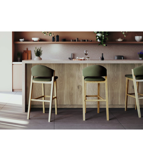Caravela Solid Wood Bar Stool | WEWOOD