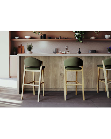Caravela Solid Wood Bar Stool | WEWOOD